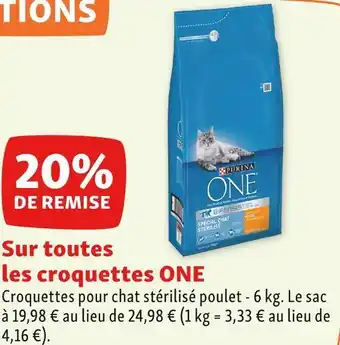 Maxi Zoo Purina one bon plan sur toutes les croquettes offre