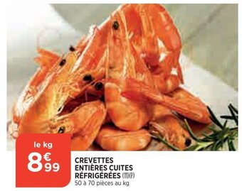 Bi1 Crevettes entières cuites offre