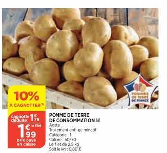 Bi1 Pomme de terre de consommation offre