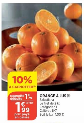 Bi1 Orange à jus offre