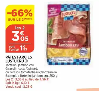 Bi1 Pâtes farcies lustucru offre
