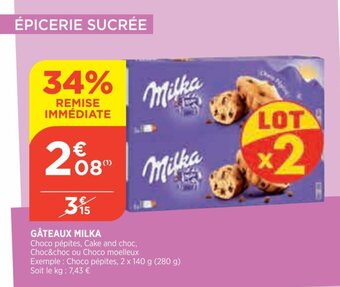 Bi1 Gâteaux milka offre