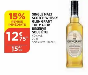 Bi1 Single malt scotch whisky offre