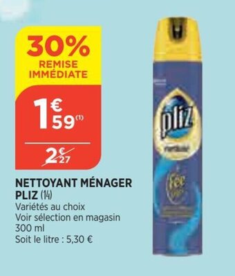 Nettoyant ménager pliz