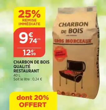 Bi1 Charbon de bois qualité restaurant offre