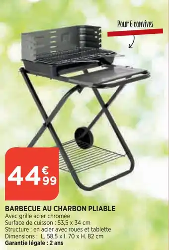 Bi1 Barbecue au charbon pliable offre