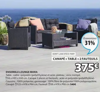 JYSK Ensemble lounge mora offre