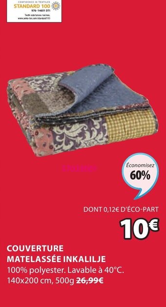 JYSK Couverture matelassée inkalilje offre