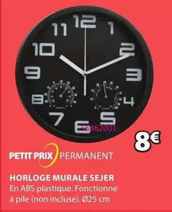 JYSK Horloge murale sejer offre
