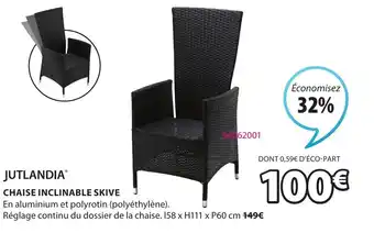 JYSK Chaise inclinable skive offre