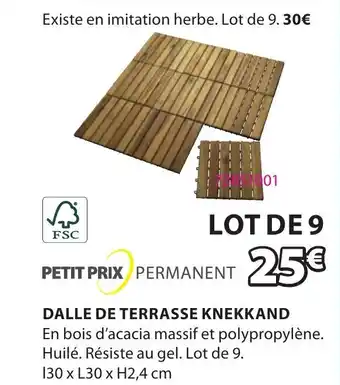 JYSK Dalle de terrasse knekkand offre