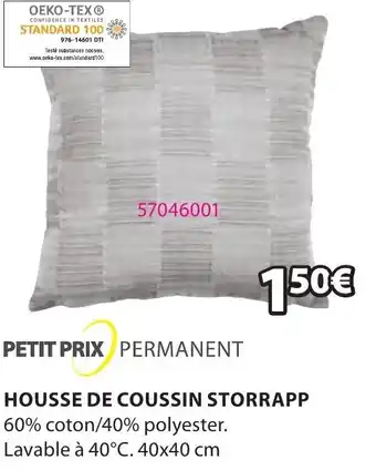 JYSK Housse de coussin storrapp offre