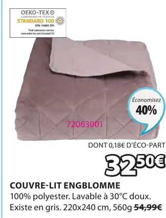 JYSK Couvre-lit engblomme offre