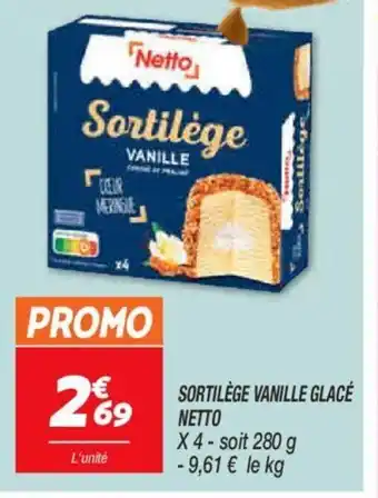 Netto Sortilége vanille glacé netto offre