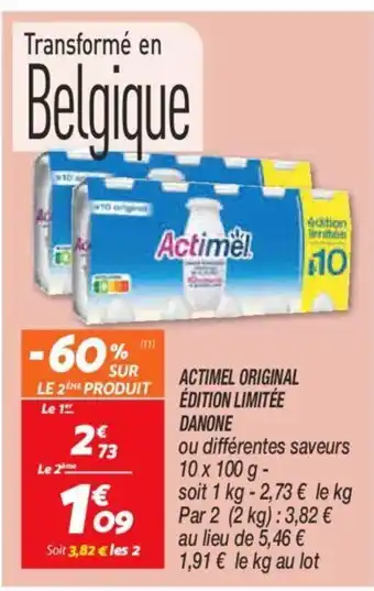Netto Actimel original édition lumitée danon offre