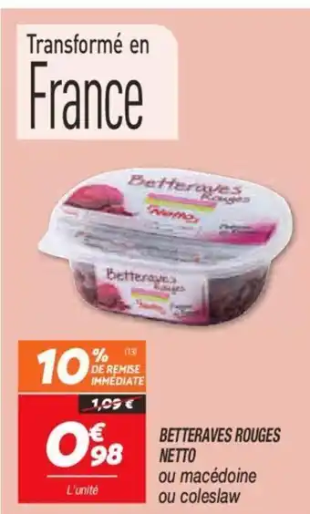 Netto Betteraves rouges netto offre