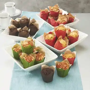U Express MINI MUFFINS FOURRÉS CHOCOLAT NOISETTES FOURRÉS POMMES OU FOURRÉS CARAMEL offre