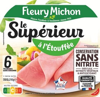 U Express Jambon le superieur a l'etouffee conservation sans nitrite offre