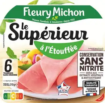 U Express Jambon le superieur a l'etouffee conservation sans nitrite offre