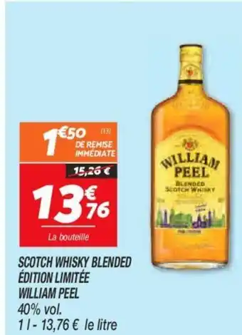 Netto Scotch whisky blended edition limitée william peel offre