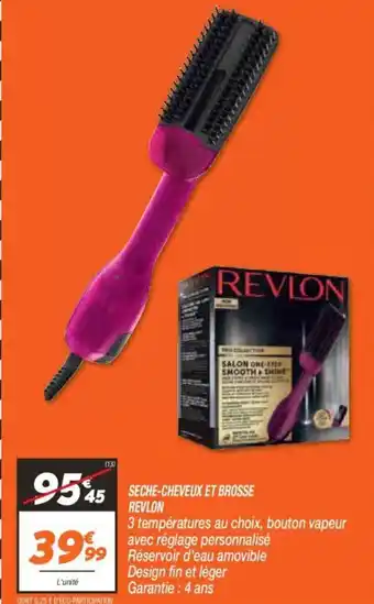 Seche-chevelix et brpsse revlon