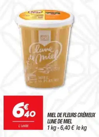 Netto Miel de fleurs crémeux lune de miel offre
