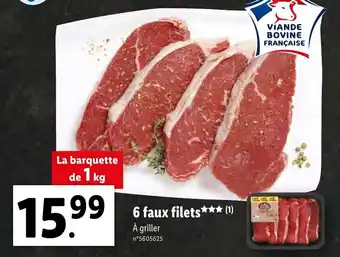 Lidl 6 Faux filets offre