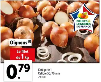 Lidl Oignons offre
