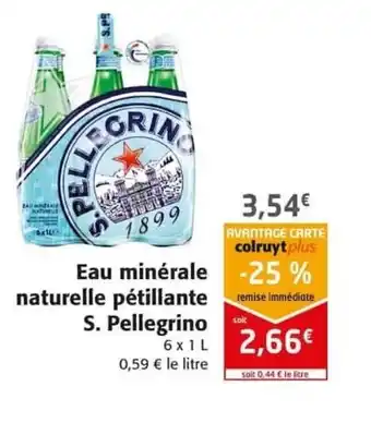 Colruyt Eau minérale naturelle pétillante offre