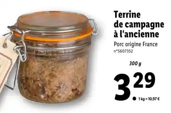 Lidl Terrine de campagne à l'ancienne offre