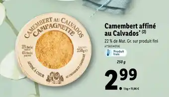 Camembert affiné au calvados