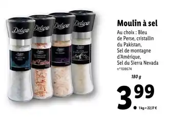 Lidl Moulin à sel offre