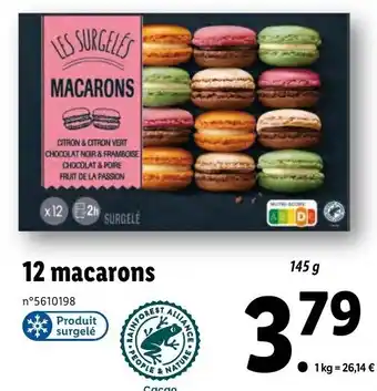 Lidl 12 Macarons offre
