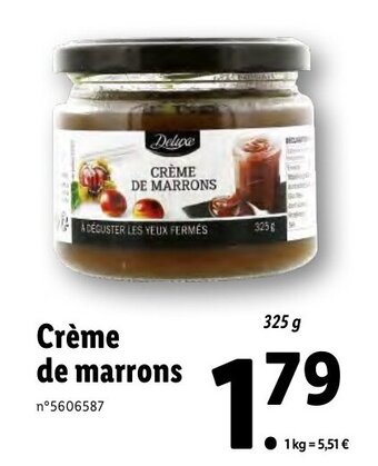 Lidl Crème de marrons offre