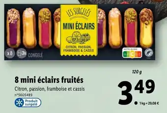 Lidl 8 Mini éclairs fruités offre