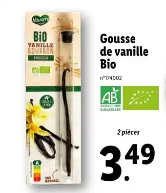 Lidl Gousse de vanille bio offre