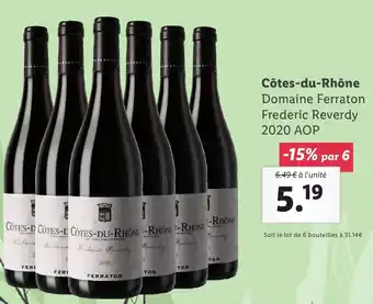 Lidl Côtes-du-Rhône offre