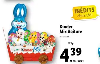 Lidl Kinder mix voiture offre