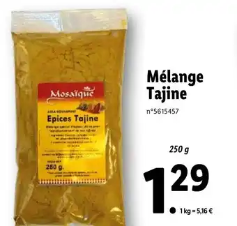 Lidl Mélange tajine offre