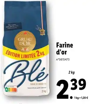Lidl Farine d'or offre