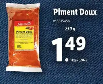 Lidl Piment doux offre