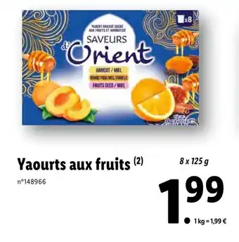 Lidl Yaourts aux fruits offre