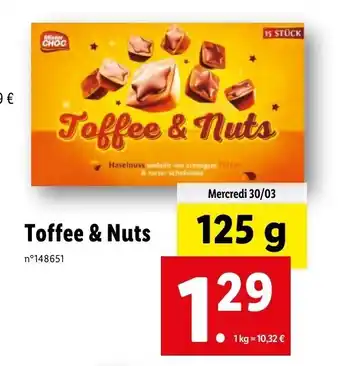 Lidl Toffee & Nuts offre