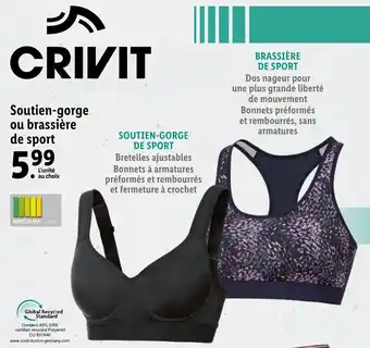 Lidl Soutien-gorge ou brassière de sport offre