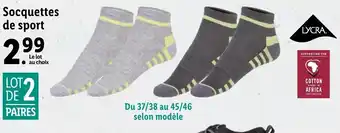 Lidl Socquettes de sport offre
