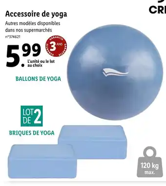 Lidl Accesoire de yoga offre