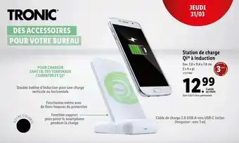 Lidl Station de charge Qi à induction offre