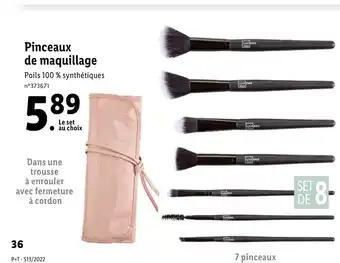 Lidl Pinceaux de maquillage offre