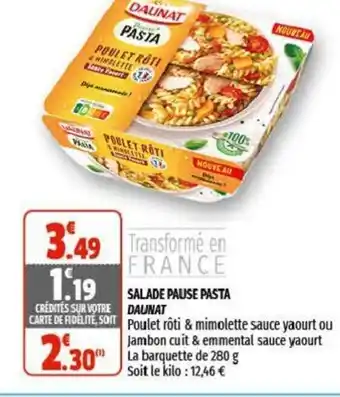 Salade pause pasta daunat