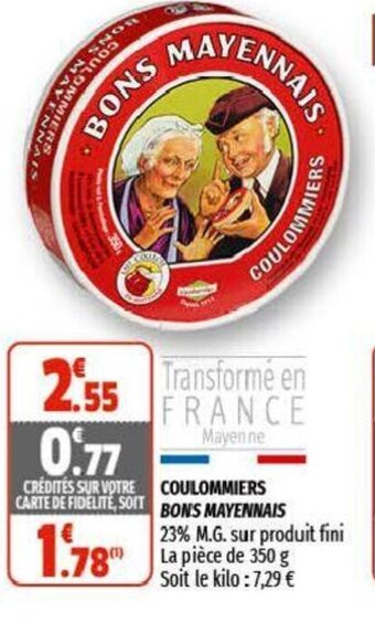 Coccinelle Supermarché Coulommiers bons mayennais offre